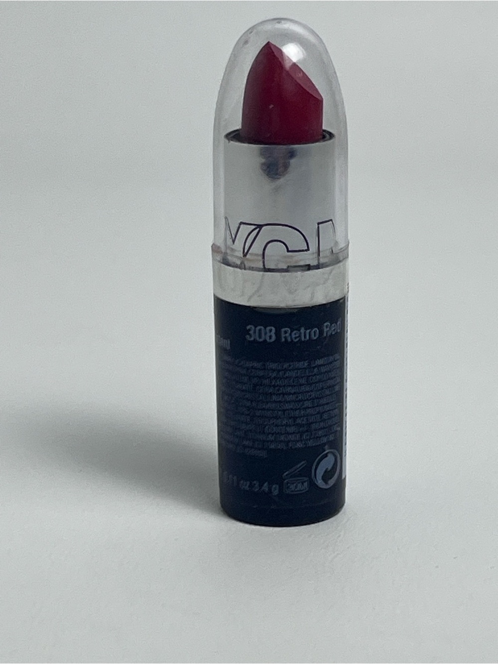 NYC New York Color Ultra Moist Lip Wear Lipstick Shade 308 Retro Red New Sealed